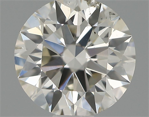 Picture of Natural Diamond 0.61 Carats, Round with Excellent Cut, J Color, SI2 Clarity and Certified by IGI