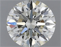 Natural Diamond 0.43 Carats, Round with Excellent Cut, J Color, VS1 Clarity and Certified by IGI