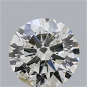 Natural Diamond 0.51 Carats, Round with Excellent Cut, I Color, SI2 Clarity and Certified by IGI