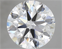 Natural Diamond 4.12 Carats, Round with Excellent Cut, E Color, VS2 Clarity and Certified by GIA