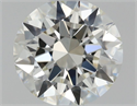 Natural Diamond 0.40 Carats, Round with Excellent Cut, J Color, VVS2 Clarity and Certified by GIA