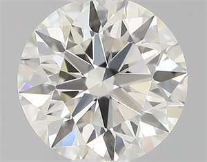 Picture of Natural Diamond 0.40 Carats, Round with Excellent Cut, J Color, IF Clarity and Certified by GIA