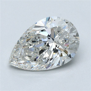 Picture of Natural Diamond 1.81 Carats, Pear with  Cut, H Color, SI1 Clarity and Certified by GIA