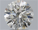 Natural Diamond 2.01 Carats, Round with Excellent Cut, I Color, VS1 Clarity and Certified by GIA