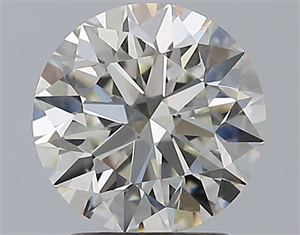 Picture of Natural Diamond 2.01 Carats, Round with Excellent Cut, I Color, VS1 Clarity and Certified by GIA