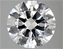 Natural Diamond 2.10 Carats, Round with Excellent Cut, H Color, VS1 Clarity and Certified by GIA