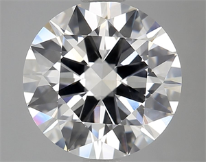 Picture of Natural Diamond 2.10 Carats, Round with Excellent Cut, H Color, VS1 Clarity and Certified by GIA