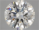 Natural Diamond 3.02 Carats, Round with Excellent Cut, I Color, SI2 Clarity and Certified by GIA