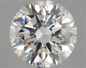 Picture of Natural Diamond 3.02 Carats, Round with Excellent Cut, I Color, SI2 Clarity and Certified by GIA