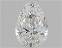 Natural Diamond 0.51 Carats, Pear with  Cut, F Color, VVS1 Clarity and Certified by GIA