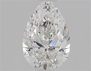 Picture of Natural Diamond 0.51 Carats, Pear with  Cut, F Color, VVS1 Clarity and Certified by GIA