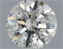 Natural Diamond 0.50 Carats, Round with Excellent Cut, J Color, SI1 Clarity and Certified by GIA