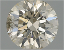 Natural Diamond 0.40 Carats, Round with Excellent Cut, K Color, I1 Clarity and Certified by IGI