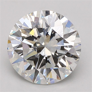 Picture of Natural Diamond 3.01 Carats, Round with Excellent Cut, H Color, VS1 Clarity and Certified by GIA