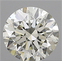 Natural Diamond 0.50 Carats, Round with Very Good Cut, J Color, VS1 Clarity and Certified by IGI