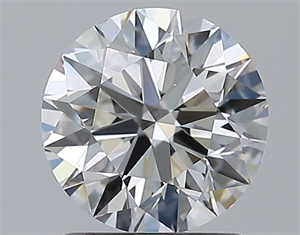 Picture of Natural Diamond 1.40 Carats, Round with Excellent Cut, E Color, VS1 Clarity and Certified by GIA