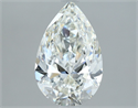 Natural Diamond 2.01 Carats, Pear with  Cut, H Color, VVS2 Clarity and Certified by IGI