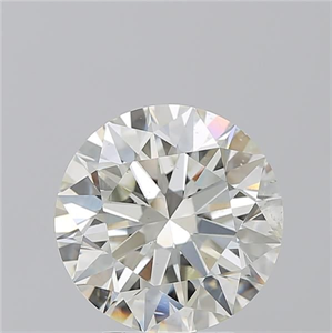 Picture of Natural Diamond 4.01 Carats, Round with Excellent Cut, J Color, SI1 Clarity and Certified by GIA