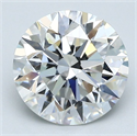 Natural Diamond 2.15 Carats, Round with Excellent Cut, G Color, VVS2 Clarity and Certified by GIA