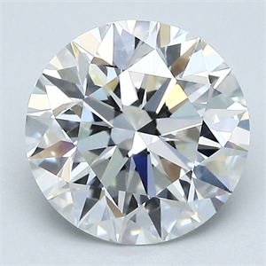 Picture of Natural Diamond 2.15 Carats, Round with Excellent Cut, G Color, VVS2 Clarity and Certified by GIA