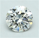 Natural Diamond 1.50 Carats, Round with Excellent Cut, H Color, VVS1 Clarity and Certified by GIA