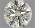 Natural Diamond 0.54 Carats, Round with Excellent Cut, I Color, VS2 Clarity and Certified by IGI