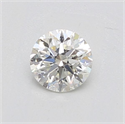 Natural Diamond 0.50 Carats, Round with Very Good Cut, I Color, VVS2 Clarity and Certified by IGI