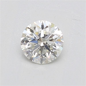 Picture of Natural Diamond 0.50 Carats, Round with Very Good Cut, I Color, VVS2 Clarity and Certified by IGI