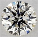 Natural Diamond 0.41 Carats, Round with Excellent Cut, J Color, I1 Clarity and Certified by GIA