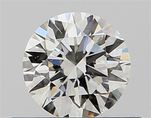 Picture of Natural Diamond 0.40 Carats, Round with Excellent Cut, H Color, SI1 Clarity and Certified by GIA