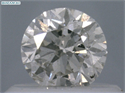 Natural Diamond 0.42 Carats, Round with Very Good Cut, J Color, I1 Clarity and Certified by GIA