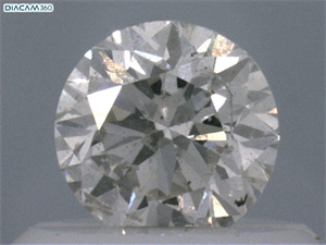 Picture of Natural Diamond 0.42 Carats, Round with Very Good Cut, J Color, I1 Clarity and Certified by GIA