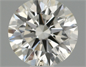 Natural Diamond 0.57 Carats, Round with Excellent Cut, H Color, SI1 Clarity and Certified by IGI