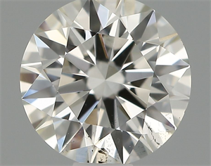 Picture of Natural Diamond 0.57 Carats, Round with Excellent Cut, H Color, SI1 Clarity and Certified by IGI