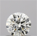 Natural Diamond 0.50 Carats, Round with Excellent Cut, H Color, VVS2 Clarity and Certified by IGI