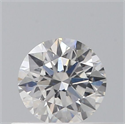 Natural Diamond 0.40 Carats, Round with Excellent Cut, F Color, SI1 Clarity and Certified by GIA