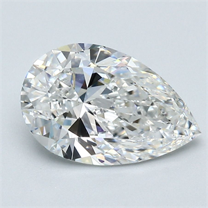 Picture of Natural Diamond 2.02 Carats, Pear with  Cut, F Color, VS2 Clarity and Certified by GIA