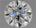 Natural Diamond 0.41 Carats, Round with Good Cut, J Color, VVS1 Clarity and Certified by GIA