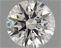 Natural Diamond 0.40 Carats, Round with Excellent Cut, H Color, VS1 Clarity and Certified by IGI