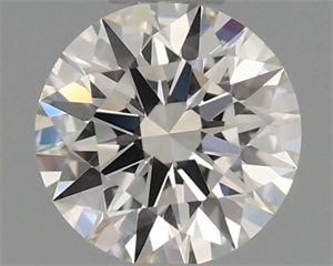 Picture of Natural Diamond 0.40 Carats, Round with Excellent Cut, H Color, VS1 Clarity and Certified by IGI