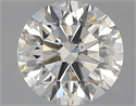 Natural Diamond 2.50 Carats, Round with Excellent Cut, J Color, SI1 Clarity and Certified by GIA