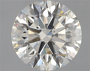 Picture of Natural Diamond 2.50 Carats, Round with Excellent Cut, J Color, SI1 Clarity and Certified by GIA