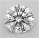 Natural Diamond 0.41 Carats, Round with Excellent Cut, H Color, IF Clarity and Certified by GIA