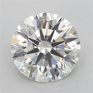 Picture of Natural Diamond 0.41 Carats, Round with Excellent Cut, H Color, IF Clarity and Certified by GIA