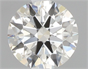 Natural Diamond 0.41 Carats, Round with Excellent Cut, J Color, IF Clarity and Certified by GIA