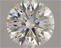 Natural Diamond 2.50 Carats, Round with Excellent Cut, K Color, SI2 Clarity and Certified by GIA