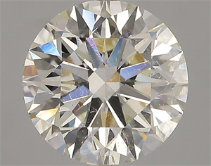 Picture of Natural Diamond 2.50 Carats, Round with Excellent Cut, K Color, SI2 Clarity and Certified by GIA