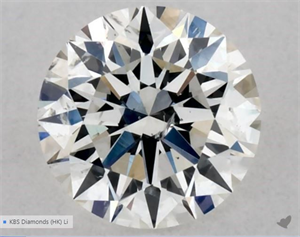 Picture of Natural Diamond 0.40 Carats, Round with Excellent Cut, H Color, SI2 Clarity and Certified by GIA