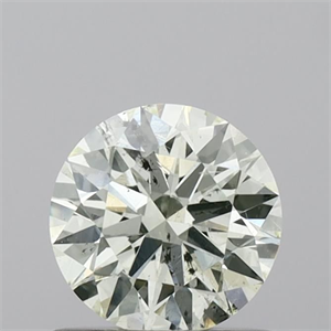 Picture of Natural Diamond 0.77 Carats, Round with Excellent Cut, J Color, SI2 Clarity and Certified by IGI