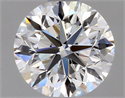 Natural Diamond 0.40 Carats, Round with Very Good Cut, F Color, VVS2 Clarity and Certified by GIA